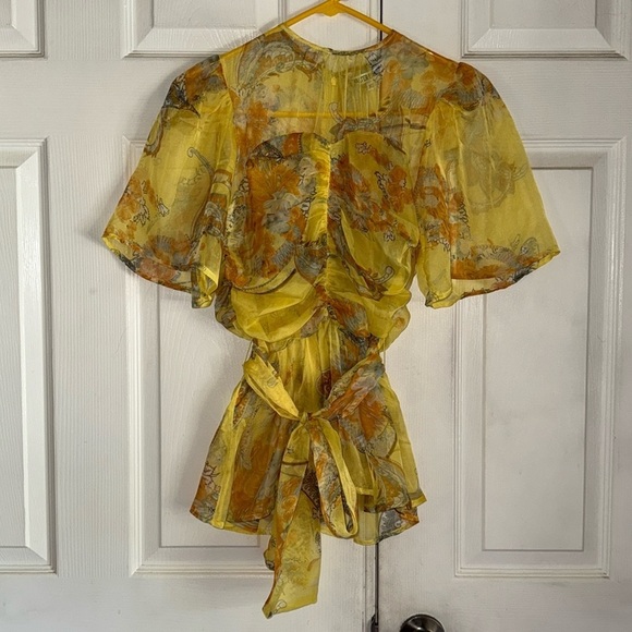 NWT Walter Baker Tyrone Top In Summer Paisley - Picture 3 of 7